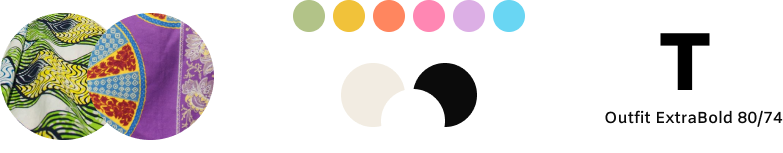 Image showing proposed colour palette and typography choices informed by the research.